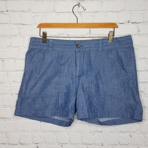 Banana Republic Blue Cotton Shorts Size 8
